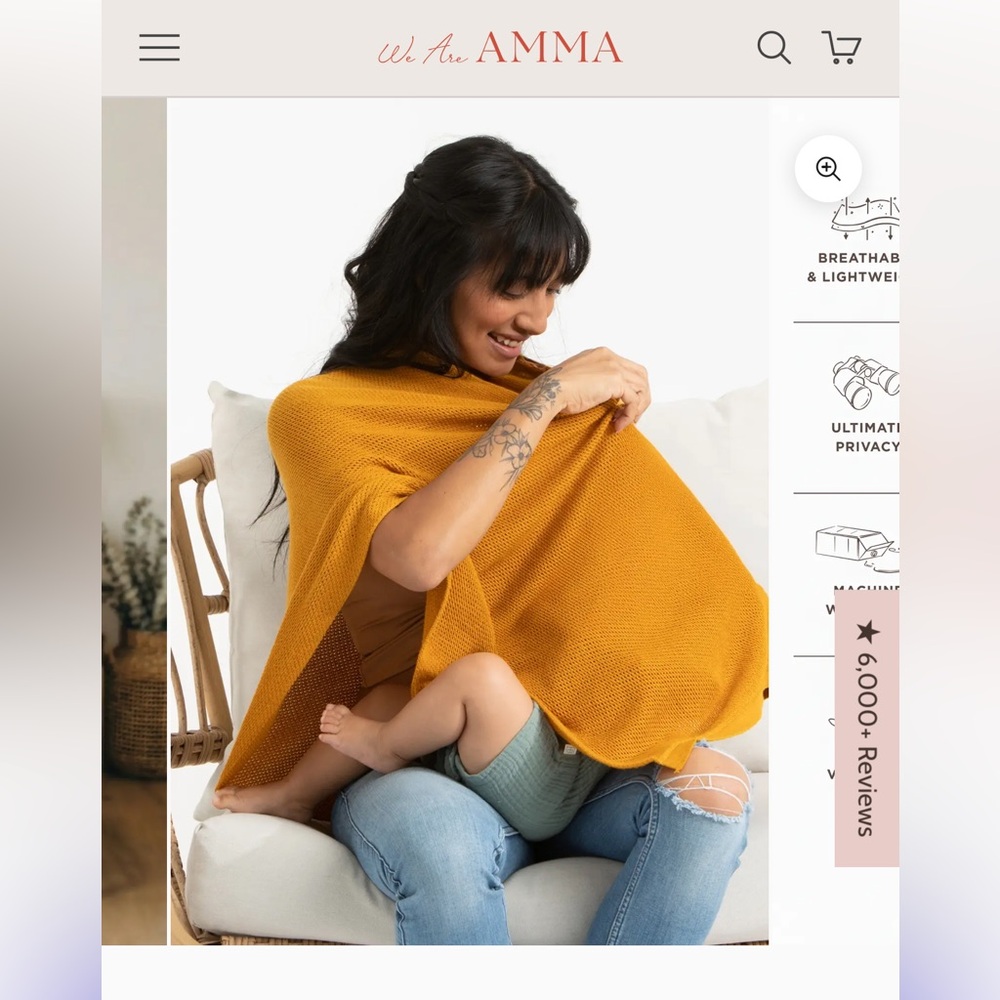 We Are Amma - “Cocoon” nursing cover - Picture 3 of 9